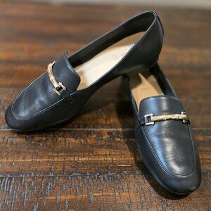 Aldo Women's Black Leather Loafer Size 7.5